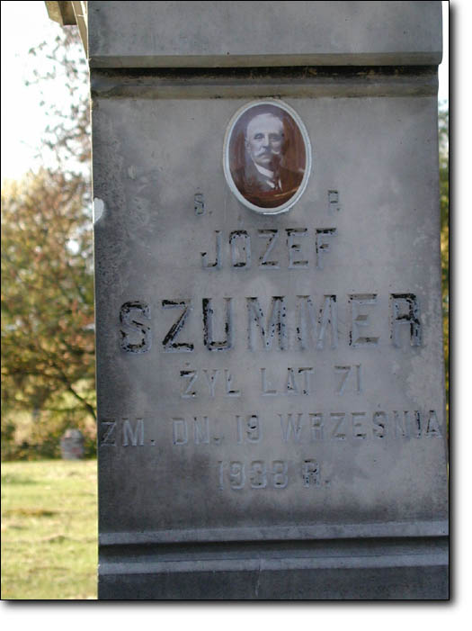 Jozef i Michal Szummer: Pomnik na cmentarzu w Rososzy 3